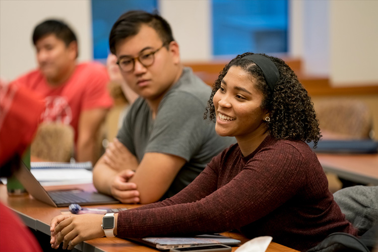 Students in a classroom